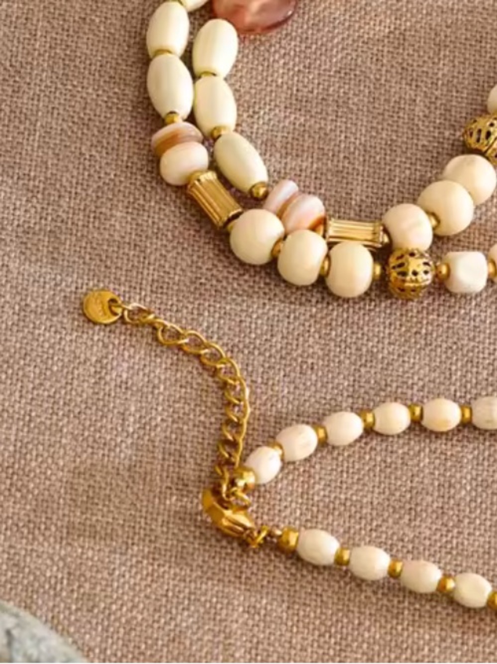 Green Jade Beaded Artisan Long Necklace - Picture 13 of 15